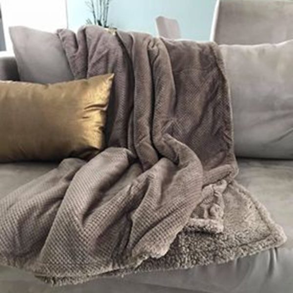 Manta MÓNACO | Taupe | 150X200cm