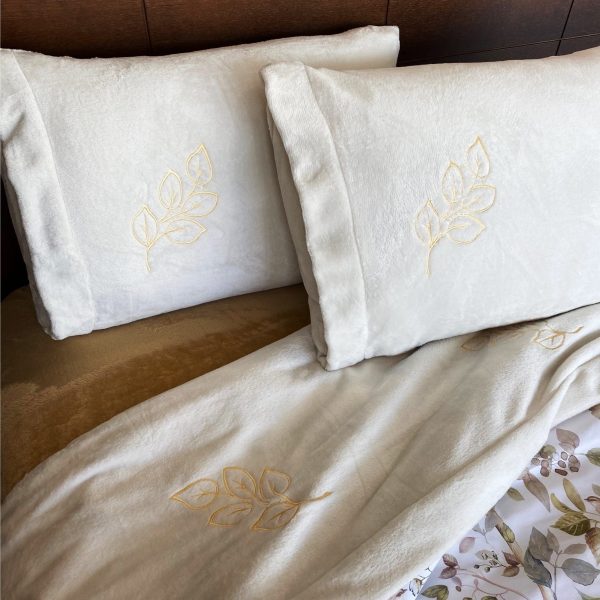 Jogo Lençóis FOLHAS 1 | Camel | Microcoralina | S. José