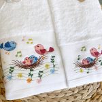 Jogo Banho Bordado PASSARINHOS | 3 Peças | Suspiro D´Algodão