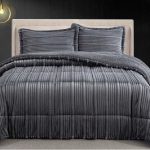 Edredon ADELE | Cinza Escuro | Pêlo de Borrego/Sherpa