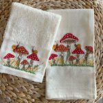 Pano COGUMELOS | Bege | Tela/Loiça | Suspiro D´Algodão - Image 3