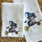 Pano GATO HALLOWEEN | tela/loiça | Suspiro D´Algodão - Image 2