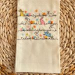 Pano AMIZADE PÁSCOA | Bege | Tela/Loiça | Suspiro d´Algodão