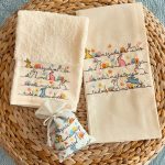 Pano AMIZADE PÁSCOA | Bege | Turco | Suspiro d´Algodão - Image 2