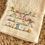 Pano AMIZADE PÁSCOA | Bege | Turco | Suspiro d´Algodão