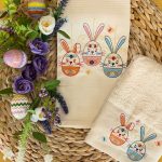 Pano OVOS PÁSCOA | Bege | Tela / loiça | Suspiro d´Algodão - Image 3