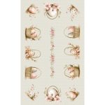 Toalha de Mesa CESTAS PÁSCOA | Rosa | Algodão