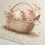 Toalha de Mesa CESTAS PÁSCOA | Rosa | Algodão - Image 2