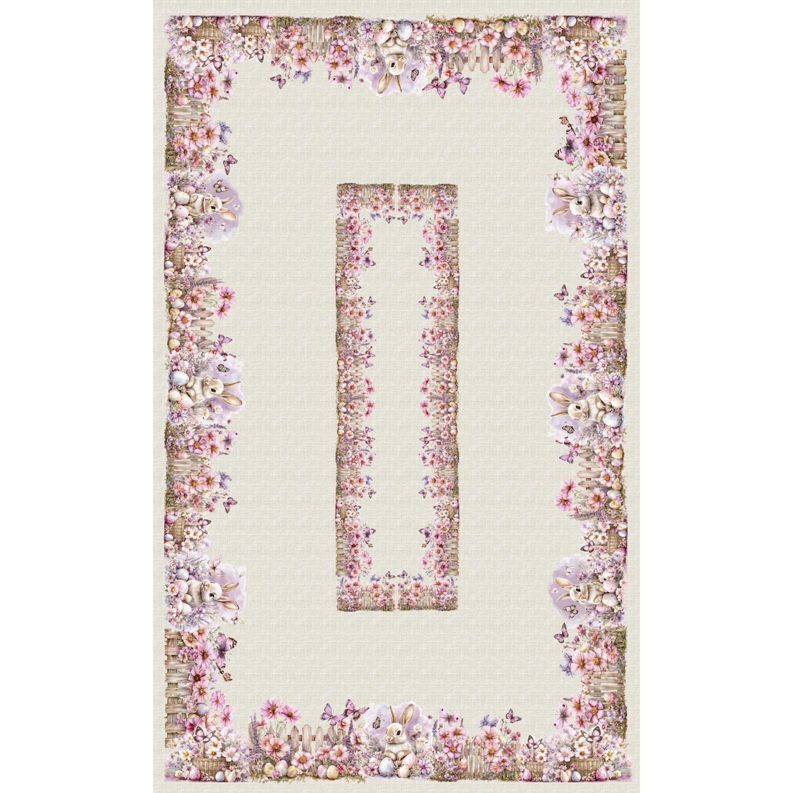 toalha-mesa-coelhos-pascoa-lilas-algodao-turtle-1 Toalha de Mesa COELHOS PÁSCOA | Rosa | Algodão - Image 1