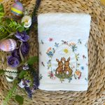 Toalha de rosto COELHOS DO CAMPO | Branco | Suspiro d´Algodão - Image 2