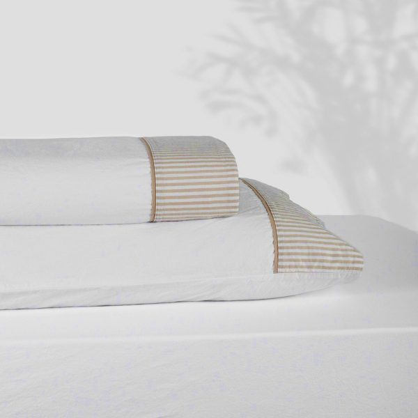 Jogo de Lençóis MARIS | Bege | Stonewash | Bovi