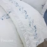 Jogo de Lençóis ROSELLA | Azul | Percal 200 fios | PiuBelle - Image 2