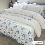 Jogo de Lençóis ROSELLA | Azul | Percal 200 fios | PiuBelle - Image 4