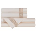 Jogo de Lençóis ROSSIO | Marfim | Cetim 300 Fios | Bovi