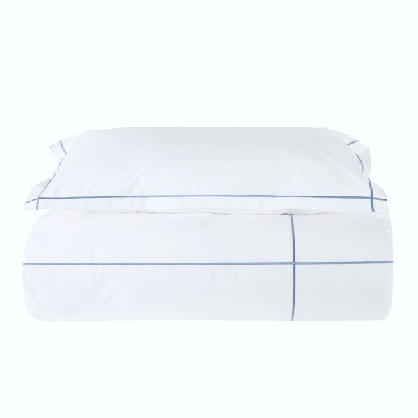 Capa de Edredon CLASSIC HOTEL | Azul Francês | Percal 200 Fios | Bovi