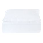 Capa de Edredon CLASSIC HOTEL | Branco | Percal 200 Fios | Bovi