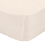 Lençol de Baixo Ajustável PAROS | Flor de Sal | Algodão Egípcio Percal 400 fios | Bovi