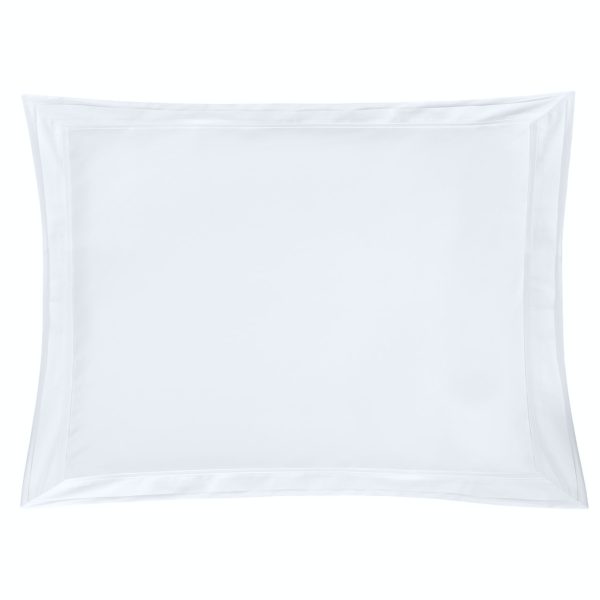 Almofada ESTATE | Branco/Branco | Cetim Algodão 500 Fios | Pack 2 | Bovi