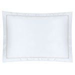 Almofada ESTATE | Branco/Cinza | Cetim Algodão 500 Fios | Pack 2 | Bovi